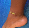 Custom Name Anklet