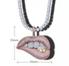 Iced Out Lip Necklace