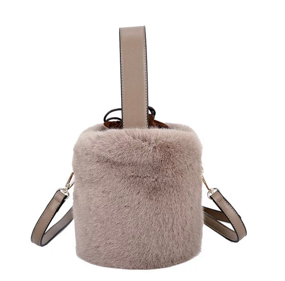 Mini Plush Bucket Bag