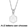 Thin Letter Charm Necklace