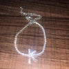 Initial Diamond Anklet