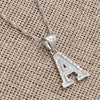Thin Letter Necklace (Silver)