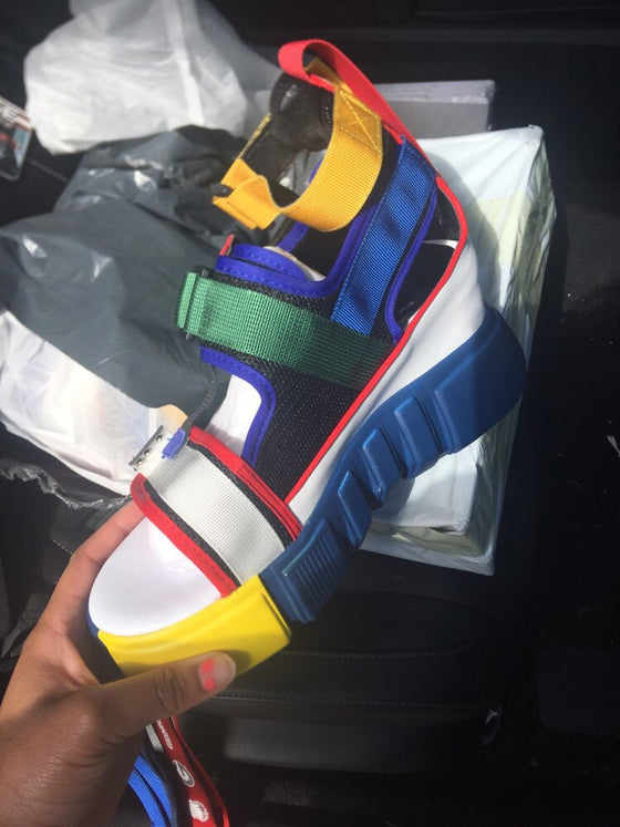 Multi Color High Sandals